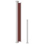 Toldo lateral retráctil para patio marrón 220x500 cm de vidaXL, Sombrillas - Ref: Foro24-313432, Precio: 127,46 €, Descuento: %