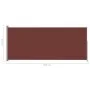 Toldo lateral retráctil para patio marrón 220x500 cm de vidaXL, Sombrillas - Ref: Foro24-313432, Precio: 123,77 €, Descuento: %