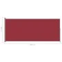 Toldo lateral retráctil para patio rojo 200x500 cm de vidaXL, Sombrillas - Ref: Foro24-313422, Precio: 96,41 €, Descuento: %