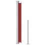 Toldo lateral retráctil para patio rojo 220x500 cm de vidaXL, Sombrillas - Ref: Foro24-313434, Precio: 117,41 €, Descuento: %