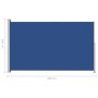 Toldo lateral retráctil para patio azul 200x300 cm de vidaXL, Sombrillas - Ref: Foro24-313415, Precio: 106,53 €, Descuento: %
