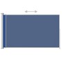 Toldo lateral retráctil de jardín azul 180x300 cm de vidaXL, Sombrillas - Ref: Foro24-313403, Precio: 90,80 €, Descuento: %