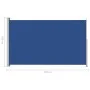 Toldo lateral retráctil de jardín azul 180x300 cm de vidaXL, Sombrillas - Ref: Foro24-313403, Precio: 89,00 €, Descuento: %