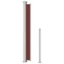 Toldo lateral retráctil para patio marrón 200x500 cm de vidaXL, Sombrillas - Ref: Foro24-313420, Precio: 105,34 €, Descuento: %