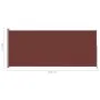 Toldo lateral retráctil para patio marrón 200x500 cm de vidaXL, Sombrillas - Ref: Foro24-313420, Precio: 105,34 €, Descuento: %