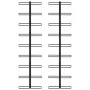 Botelleros de pared para 18 botellas 2 unidades hierro negro de vidaXL, Botelleros - Ref: Foro24-289562, Precio: 71,66 €, Des...