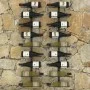 Botelleros de pared para 18 botellas 2 unidades hierro negro de vidaXL, Botelleros - Ref: Foro24-289562, Precio: 71,66 €, Des...