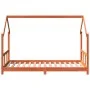 Estructura de cama infantil madera de pino marrón cera 90x190cm de vidaXL, Cunas y camas para niños - Ref: Foro24-847137, Pre...