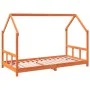 Estructura de cama infantil madera de pino marrón cera 90x190cm de vidaXL, Cunas y camas para niños - Ref: Foro24-847137, Pre...