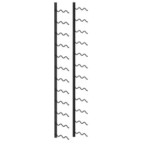 Wandweinregal für 24 Flaschen aus schwarzem Eisen von vidaXL, Weinregale - Ref: Foro24-289557, Preis: 48,05 €, Rabatt: %