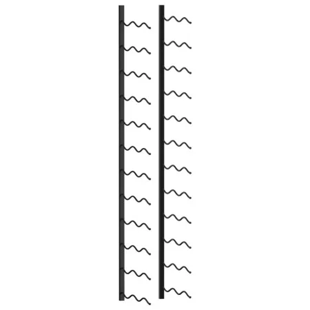Wall wine rack for 24 black iron bottles by vidaXL, Wine racks - Ref: Foro24-289557, Price: 48,05 €, Discount: %