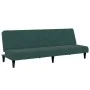 Sofá cama de 2 plazas con taburete terciopelo verde oscuro de vidaXL, Sofás - Ref: Foro24-3258094, Precio: 310,79 €, Descuent...