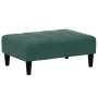 Sofá cama de 2 plazas con taburete terciopelo verde oscuro de vidaXL, Sofás - Ref: Foro24-3258094, Precio: 310,79 €, Descuent...