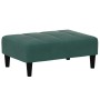Sofá cama de 2 plazas con taburete terciopelo verde oscuro de vidaXL, Sofás - Ref: Foro24-3258094, Precio: 298,98 €, Descuent...