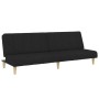 Sofá cama de 2 plazas con taburete tela negro de vidaXL, Sofás - Ref: Foro24-3258087, Precio: 309,13 €, Descuento: %