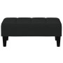 Sofá cama de 2 plazas con taburete terciopelo negro de vidaXL, Sofás - Ref: Foro24-3258095, Precio: 313,26 €, Descuento: %