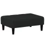 Sofá cama de 2 plazas con taburete terciopelo negro de vidaXL, Sofás - Ref: Foro24-3258095, Precio: 308,14 €, Descuento: %