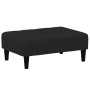 Sofá cama de 2 plazas con taburete terciopelo negro de vidaXL, Sofás - Ref: Foro24-3258095, Precio: 313,26 €, Descuento: %