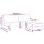 Sofá cama de 2 plazas con taburete terciopelo negro de vidaXL, Sofás - Ref: Foro24-3258095, Precio: 308,14 €, Descuento: %
