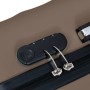 Maleta rígida con ruedas ABS marrón de vidaXL, Maletas - Ref: Foro24-92423, Precio: 70,37 €, Descuento: %