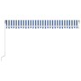 Toldo retráctil manual con LED azul y blanco 500x350 cm de vidaXL, Toldos - Ref: Foro24-3069021, Precio: 470,12 €, Descuento: %