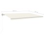 Toldo manual retráctil con luz LED crema 5x3,5 m de vidaXL, Toldos - Ref: Foro24-3070062, Precio: 571,04 €, Descuento: %