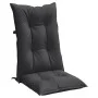 Cojines silla respaldo alto 2 uds tela gris antracita melange de vidaXL, Cojines para sillas y sofás - Ref: Foro24-4002343, P...