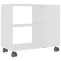 Mesa auxiliar de madera contrachapada blanco 70x35x55 cm de vidaXL, Mesas auxiliares - Ref: Foro24-802120, Precio: 46,74 €, D...