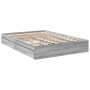 Cama con cajones madera ingeniería gris Sonoma 150x200 cm de vidaXL, Camas y somieres - Ref: Foro24-3280655, Precio: 176,06 €...