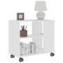 Mesa auxiliar de madera contrachapada blanco 70x35x55 cm de vidaXL, Mesas auxiliares - Ref: Foro24-802120, Precio: 48,16 €, D...