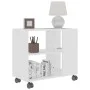 Mesa auxiliar de madera contrachapada blanco 70x35x55 cm de vidaXL, Mesas auxiliares - Ref: Foro24-802120, Precio: 46,74 €, D...