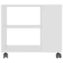 Mesa auxiliar de madera contrachapada blanco 70x35x55 cm de vidaXL, Mesas auxiliares - Ref: Foro24-802120, Precio: 46,74 €, D...