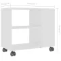 Mesa auxiliar de madera contrachapada blanco 70x35x55 cm de vidaXL, Mesas auxiliares - Ref: Foro24-802120, Precio: 46,74 €, D...
