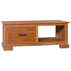 Mueble para TV de madera de teca maciza 90x50x37 cm de vidaXL, Muebles TV - Ref: Foro24-289082, Precio: 163,14 €, Descuento: %