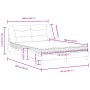 Cama con colchón cuero sintético blanco 140x190 cm de vidaXL, Camas y somieres - Ref: Foro24-3208718, Precio: 425,47 €, Descu...