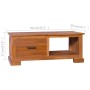 Mueble para TV de madera de teca maciza 90x50x37 cm de vidaXL, Muebles TV - Ref: Foro24-289082, Precio: 166,30 €, Descuento: %