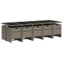 Set comedor de jardín con cojines 15 pzas ratán sintético gris de vidaXL, Conjuntos de jardín - Ref: Foro24-3277759, Precio: ...