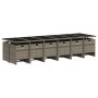 Set comedor de jardín 17 pzas y cojines ratán sintético gris de vidaXL, Conjuntos de jardín - Ref: Foro24-3277771, Precio: 1,...