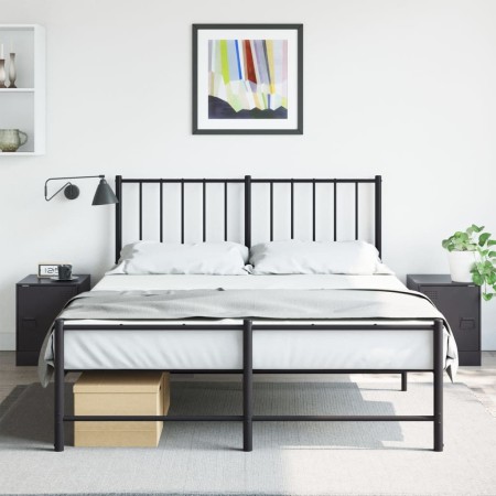 Mesitas de noche 2 unidades acero negro 34,5x39x44 cm de vidaXL, Mesitas de noche - Ref: Foro24-841608, Precio: 67,35 €, Desc...