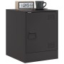 Mesitas de noche 2 unidades acero negro 34,5x39x44 cm de vidaXL, Mesitas de noche - Ref: Foro24-841608, Precio: 67,35 €, Desc...