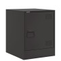 Mesitas de noche 2 unidades acero negro 34,5x39x44 cm de vidaXL, Mesitas de noche - Ref: Foro24-841608, Precio: 67,35 €, Desc...