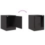 Mesitas de noche 2 unidades acero negro 34,5x39x44 cm de vidaXL, Mesitas de noche - Ref: Foro24-841608, Precio: 67,35 €, Desc...