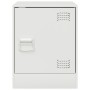 Mesita de noche acero blanco 34,5x39x44 cm de vidaXL, Mesitas de noche - Ref: Foro24-841617, Precio: 43,15 €, Descuento: %
