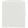 Mesita de noche acero blanco 34,5x39x44 cm de vidaXL, Mesitas de noche - Ref: Foro24-841617, Precio: 43,15 €, Descuento: %