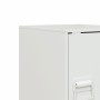 Mesita de noche acero blanco 34,5x39x44 cm de vidaXL, Mesitas de noche - Ref: Foro24-841617, Precio: 43,15 €, Descuento: %