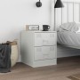 Mesita de noche acero blanco 34,5x39x44 cm de vidaXL, Mesitas de noche - Ref: Foro24-841629, Precio: 53,92 €, Descuento: %