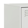 Mesita de noche acero blanco 34,5x39x44 cm de vidaXL, Mesitas de noche - Ref: Foro24-841629, Precio: 53,92 €, Descuento: %