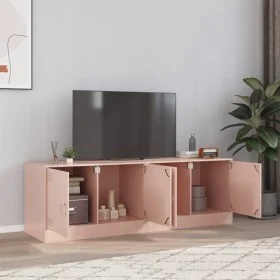 Muebles para TV 2 unidades acero rosa 67x39x44 cm de vidaXL, Muebles TV - Ref: Foro24-841634, Precio: 108,09 €, Descuento: %