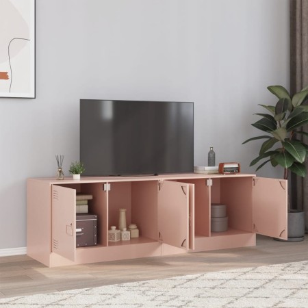 Muebles para TV 2 unidades acero rosa 67x39x44 cm de vidaXL, Muebles TV - Ref: Foro24-841634, Precio: 109,14 €, Descuento: %