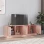 Muebles para TV 2 unidades acero rosa 67x39x44 cm de vidaXL, Muebles TV - Ref: Foro24-841634, Precio: 109,14 €, Descuento: %